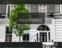 Tablet Screenshot of nortonimplants.com
